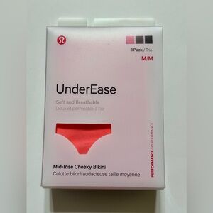 Lululemon UnderEase Mid-Rise Cheeky Bikini 3 pack